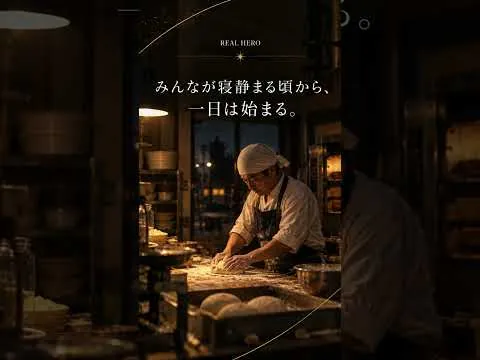 パン職人のショート動画サムネイル